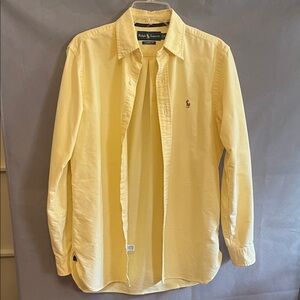 Polo by Ralph Lauren Men's Bright Yellow Button Down Shirt